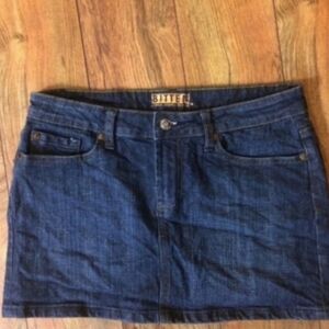 Beautiful Bitten by Sarah Jessica Parker Dark Blue Mini Skirt